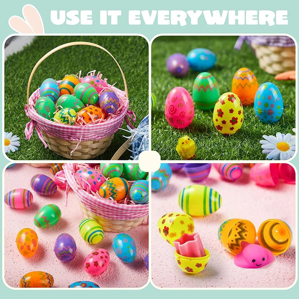 Colorful Plastic Easter Eggs – 12/24/36pcs Party Favors & Classroom Prizes - candletown.net