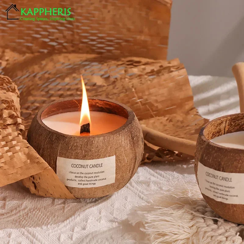 Eco-Friendly Soy Wax Aromatherapy Candle with Wooden Wick