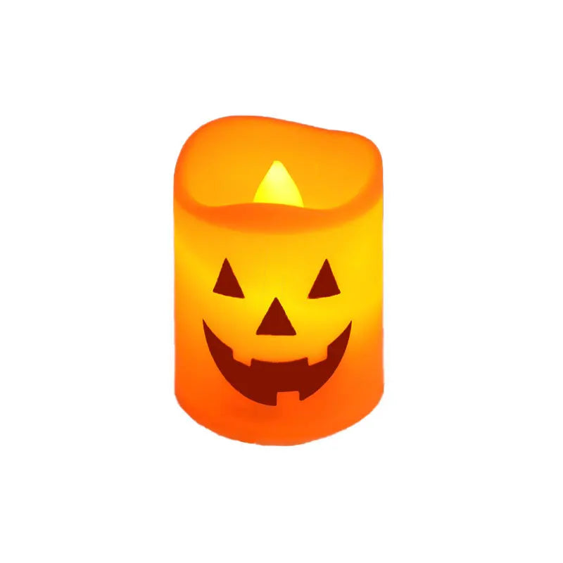 6 kpl LED-kurpitsakynttilöitä – Turvallinen Halloween-valo