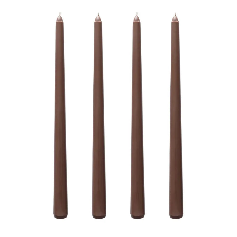 4pcs Colored Taper Candles – Elegant Long Dinner Set - candletown.net
