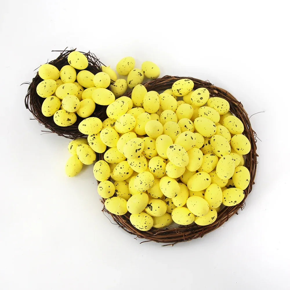 100PCS Colorful Foam Easter Eggs – Perfect for Crafts & Party Decor - candletown.net