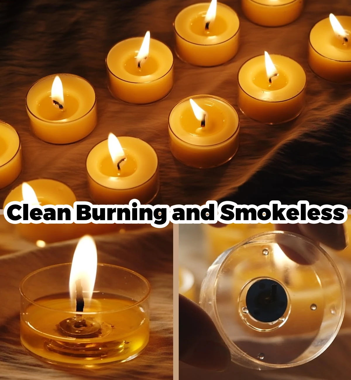 Beeswax Tealight Candles - candletown.net