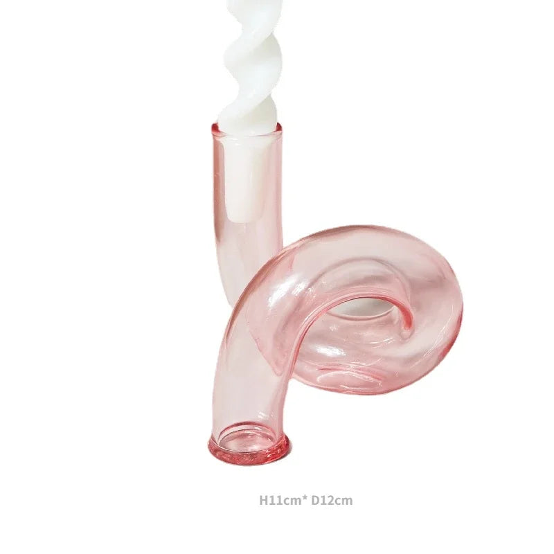 Colorful Glass Candle Holder - candletown.net