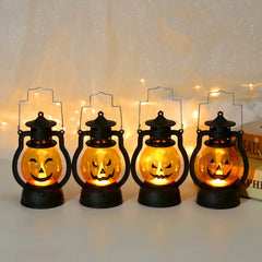 LED Hanging Pumpkin Lantern – Flameless Halloween Candle Light
