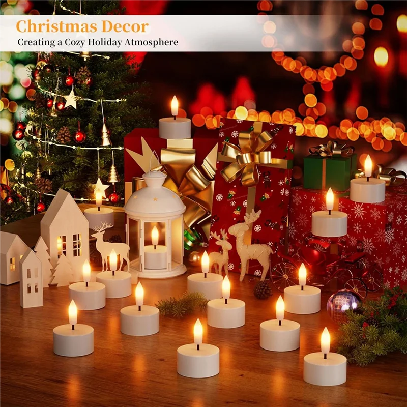 Ladattavat LED Tuikut – 6 kpl latausasemalla