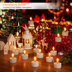 Ladattavat LED Tuikut – 6 kpl latausasemalla