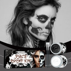 Black & White Halloween Face Paint Set