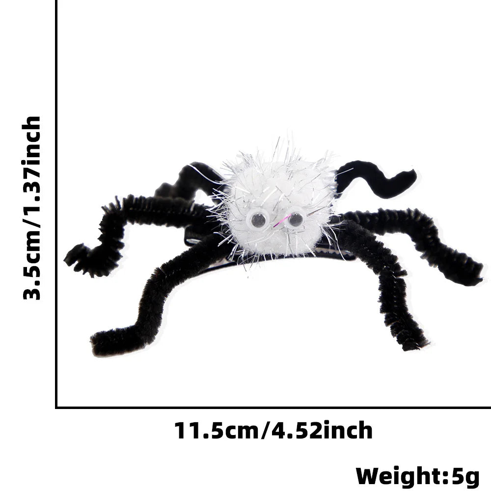 Halloween Spider & Bat Hair Clips