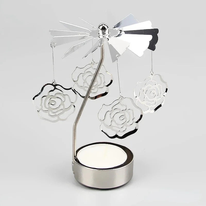 Silver Angel Chime Candle Holder