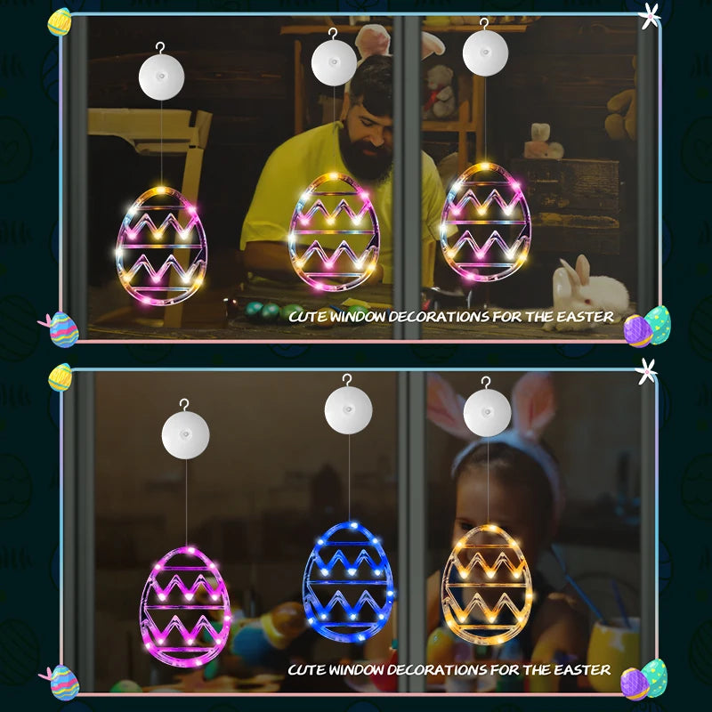 LED Easter Egg Window Light