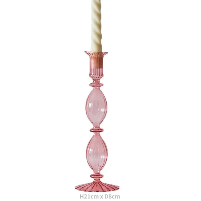 Colorful Glass Candle Holder - candletown.net