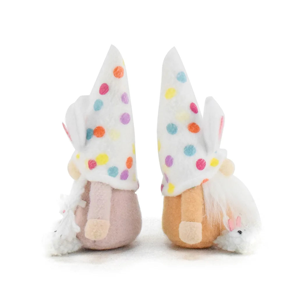 Easter Polka Dot Gnome – Faceless Spring Decoration - candletown.net