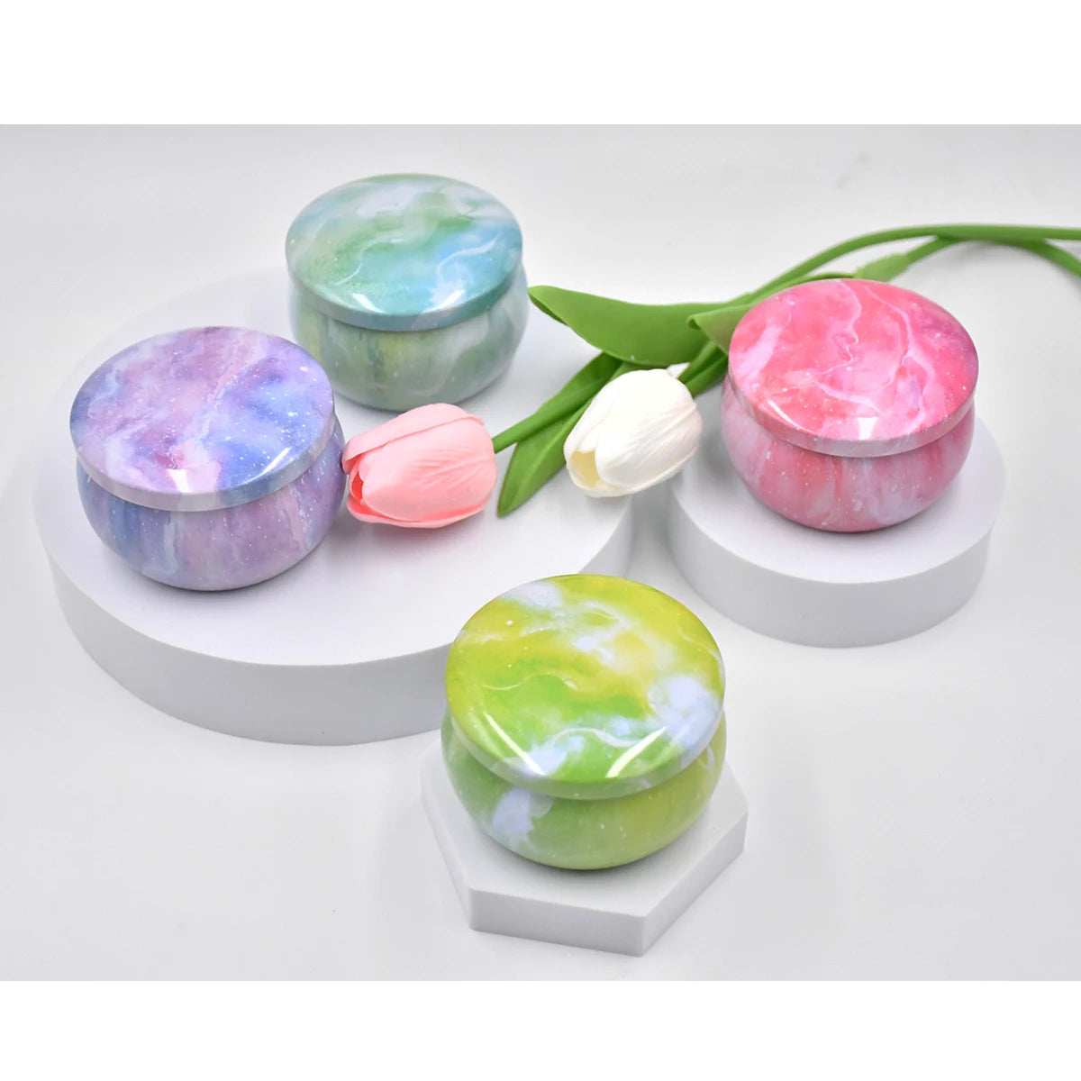 4oz (1,18 dl) Candle Tins – Set of 12