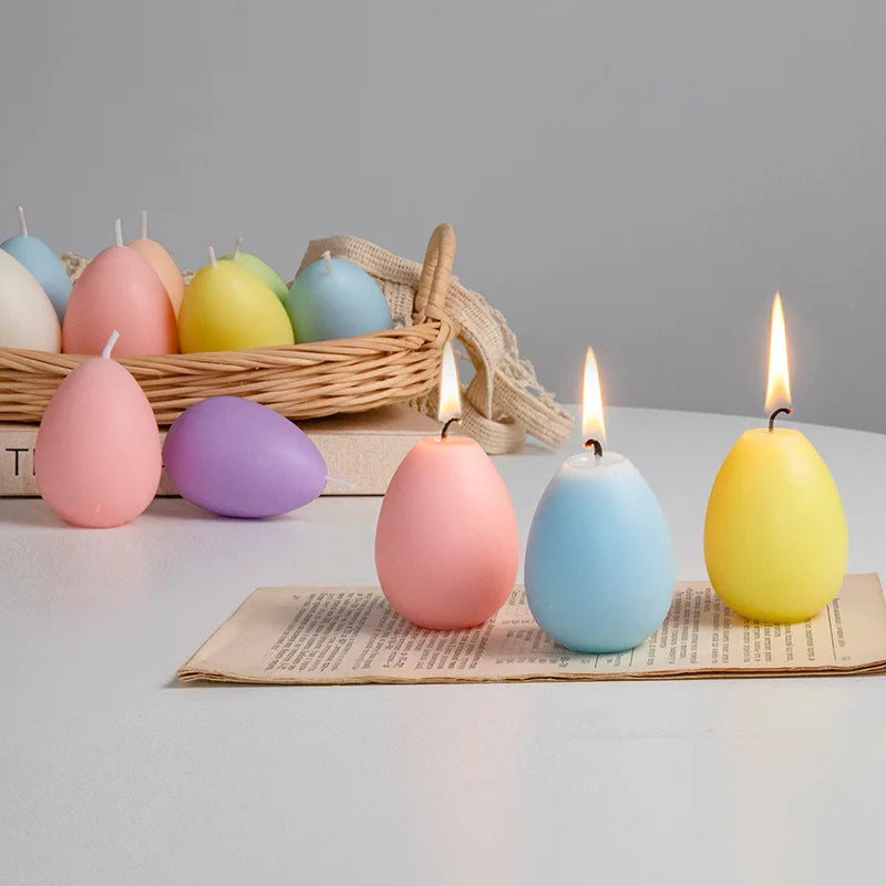 2pc Easter Egg Scented Scented Candle Creative Egg-shaped Religious Festival Atmosphere Display, Egg-shaped Candle - candletown.net