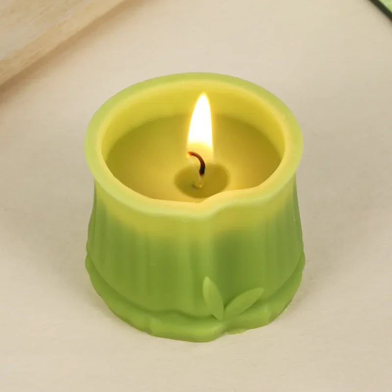 Bamboo-Shaped Scented Candle – Decorative & Aromatic - candletown.net