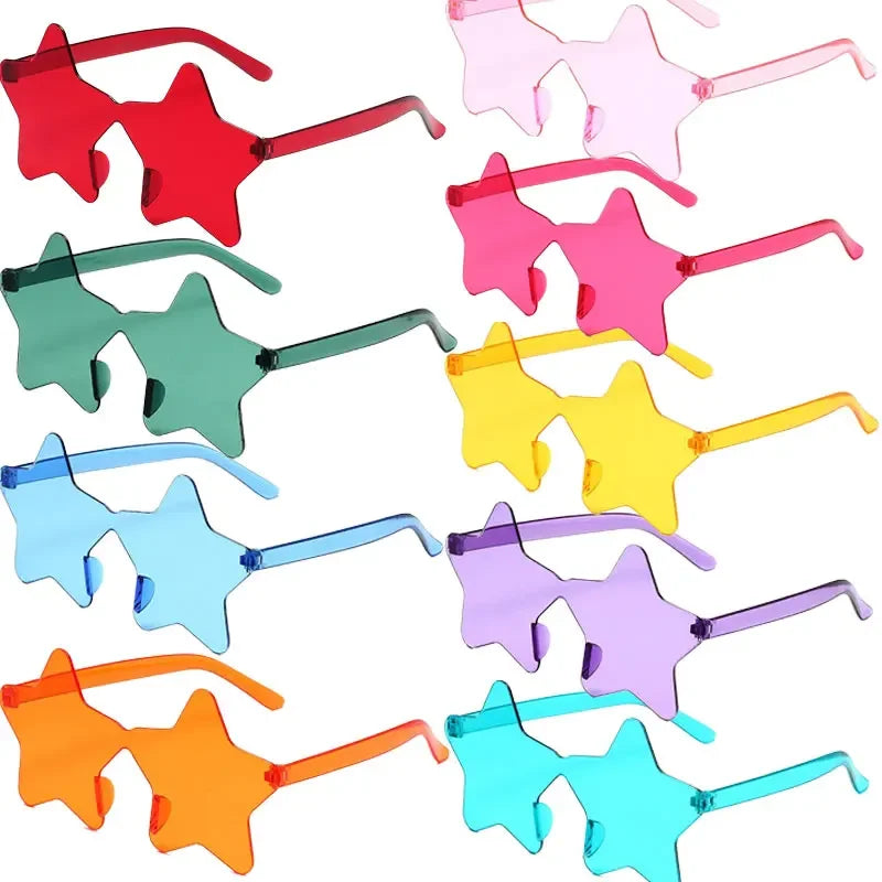 Colorful Star Sunglasses – Party & Festival Photo Props