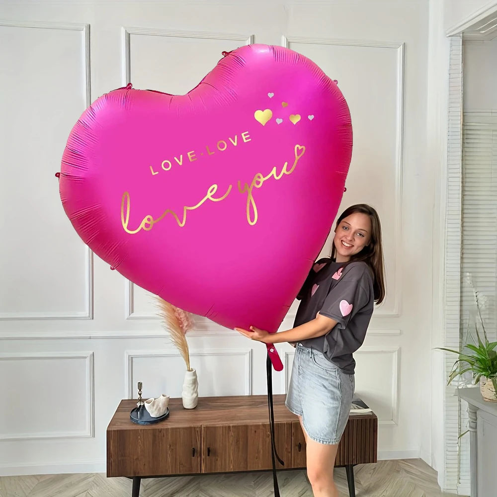 Oversized 63 inch Love You Heart Balloon - candletown.net