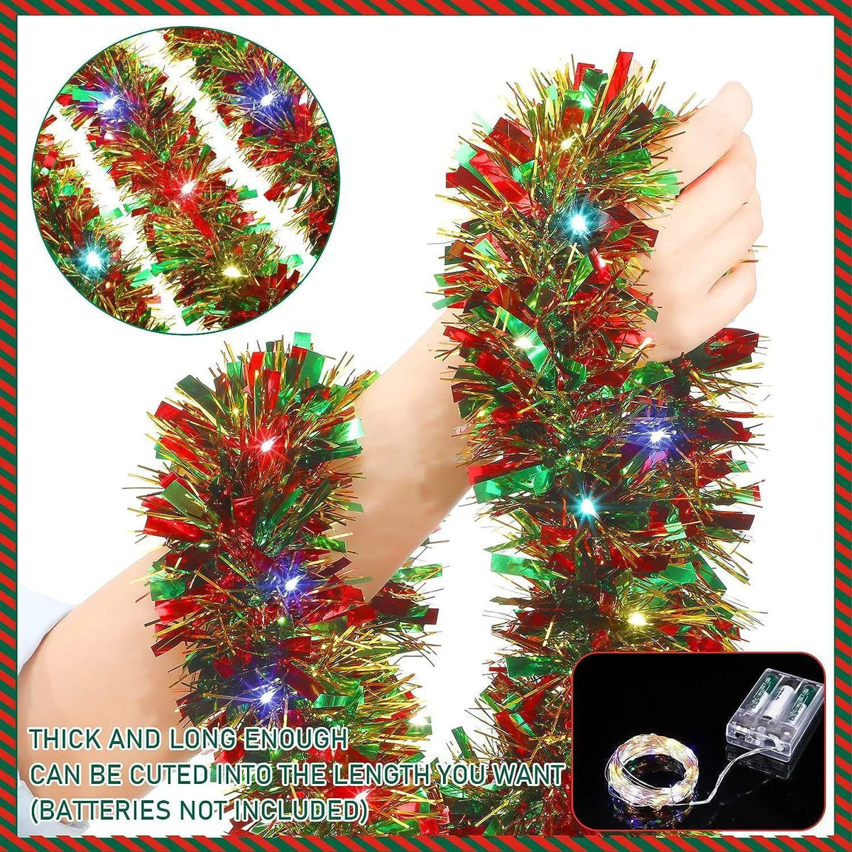 Christmas Ribbon Fairy Light String – 5M / 10M