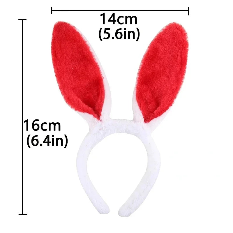 Plush Bunny Ears Headband – Cute & Soft for Easter & Cosplay - candletown.net