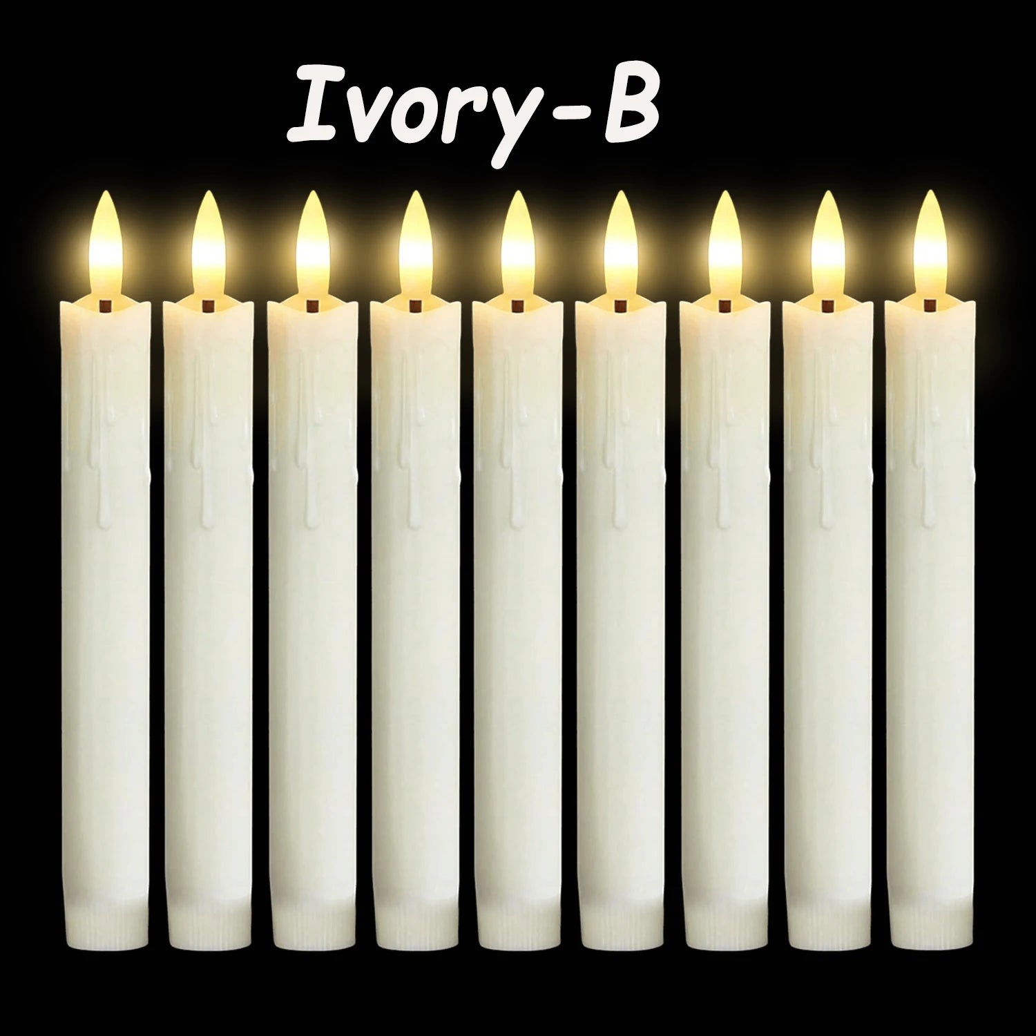 Flameless LED Taper Candles (12–300PCS)