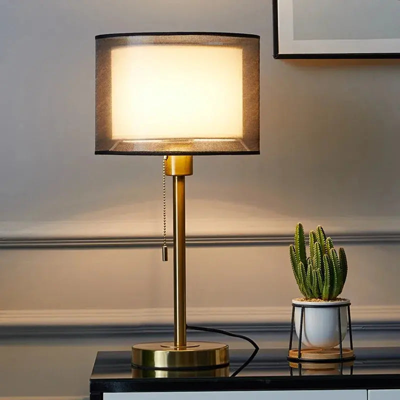 American Gold Table Lamp – Nordic Modern Luxury Design - candletown.net