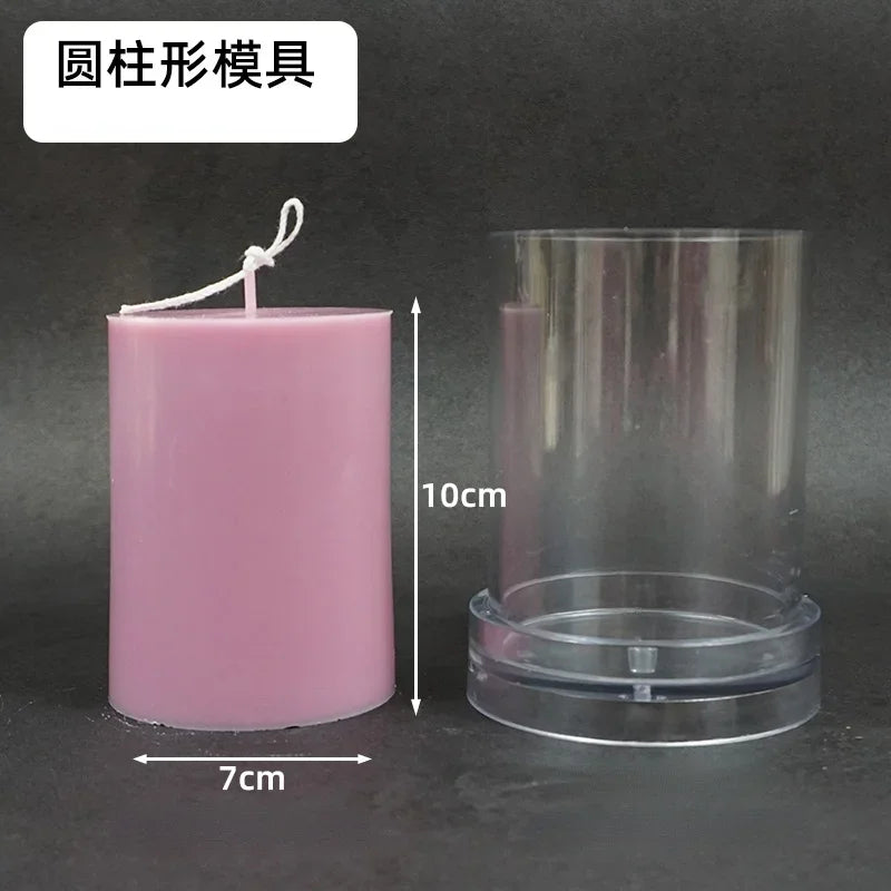 Large Cylindrical Candle Mold for DIY Pillar Candles
