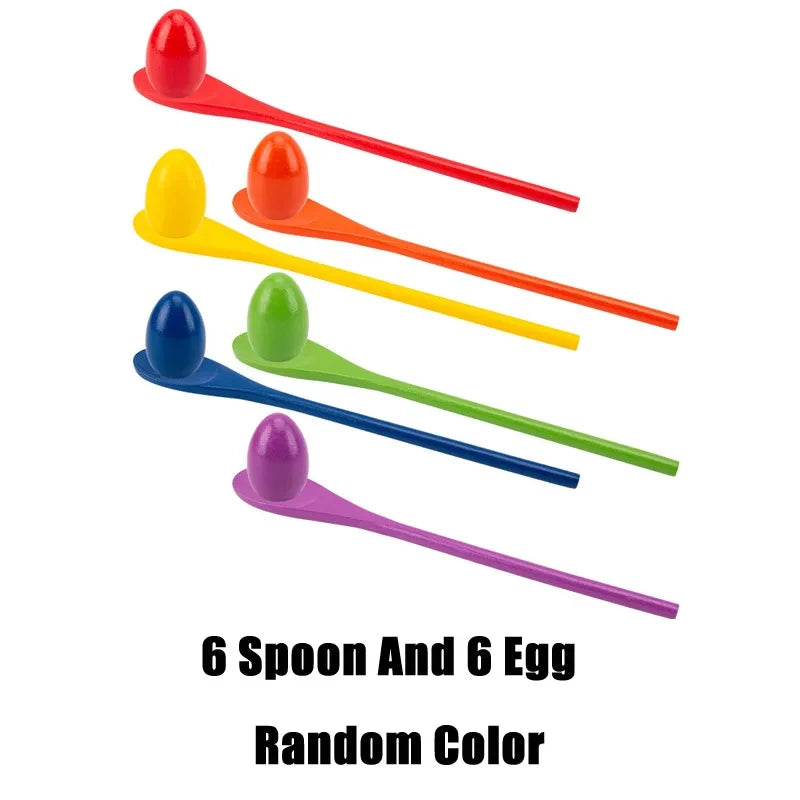 Wooden Egg & Spoon Race Game – Easter Balance Challenge