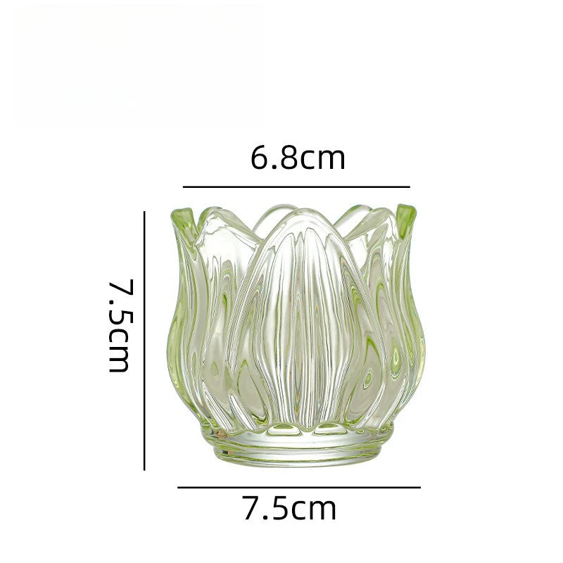 Glass Tulip Candle Holder - candletown.net