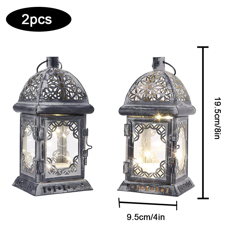 Vintage LED Lantern Candle Holder