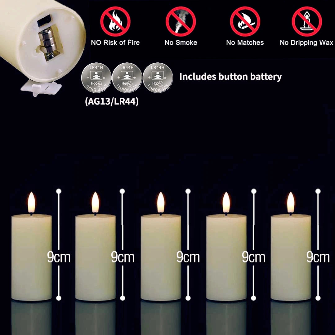 Flameless LED Candles Bulk Set - candletown.net