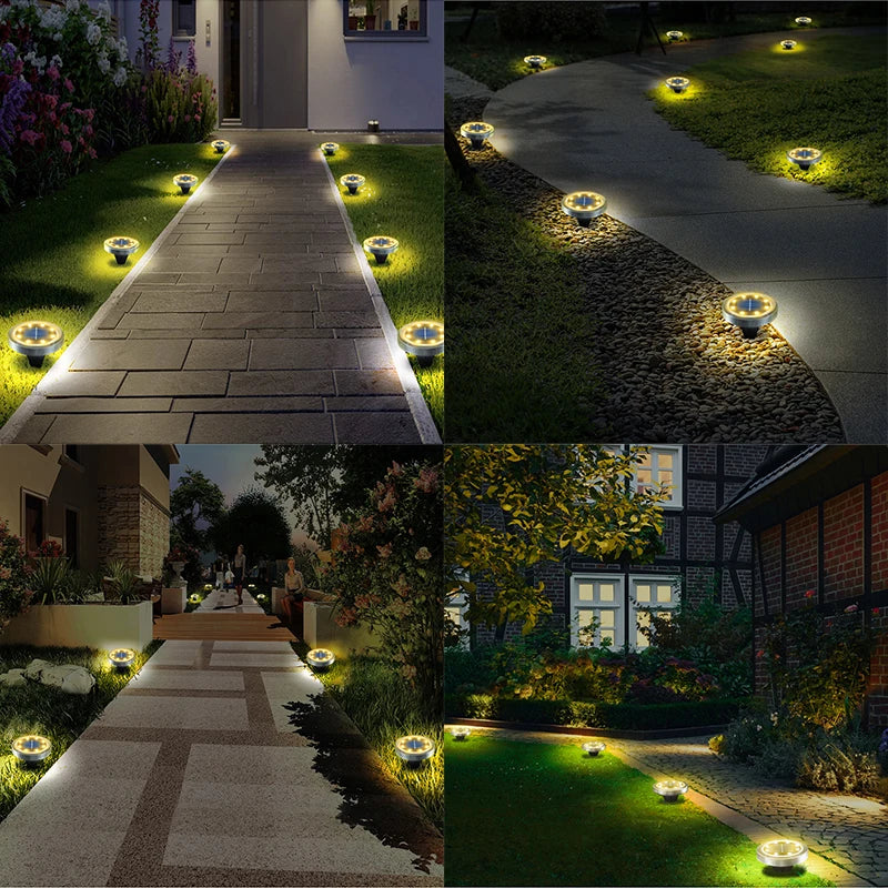 Solar Ground Lights for Garden Paths