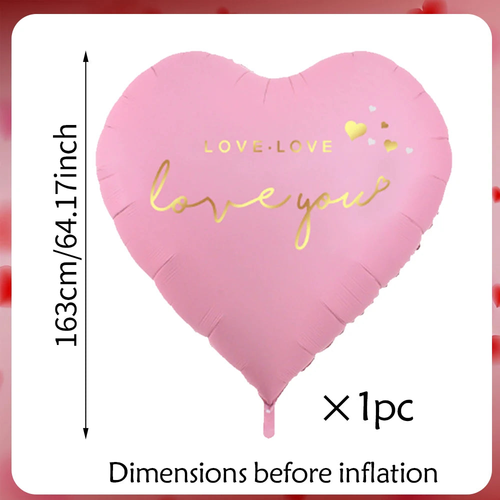 Oversized 63 inch Love You Heart Balloon - candletown.net