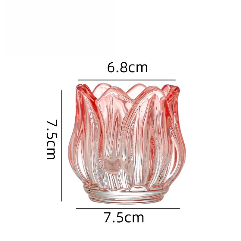 Glass Tulip Candle Holder - candletown.net