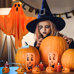 Halloween Ghost LED Hanging Decoration – Spooky Prop