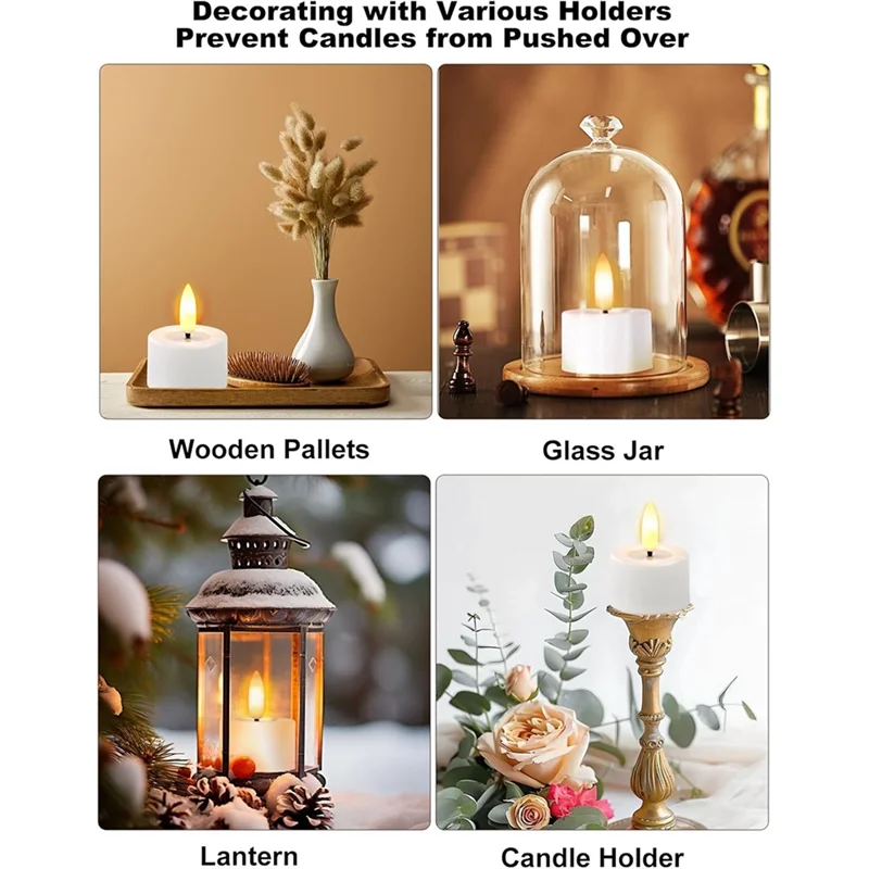 Rechargeable Flameless LED Tea Lights with Remote