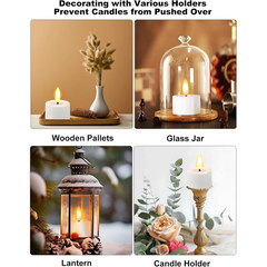 Rechargeable Flameless LED Tea Lights with Remote