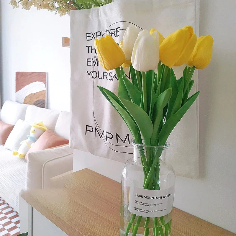 10pcs Tulip Artificial Flowers – Lifelike & Elegant Decor - candletown.net