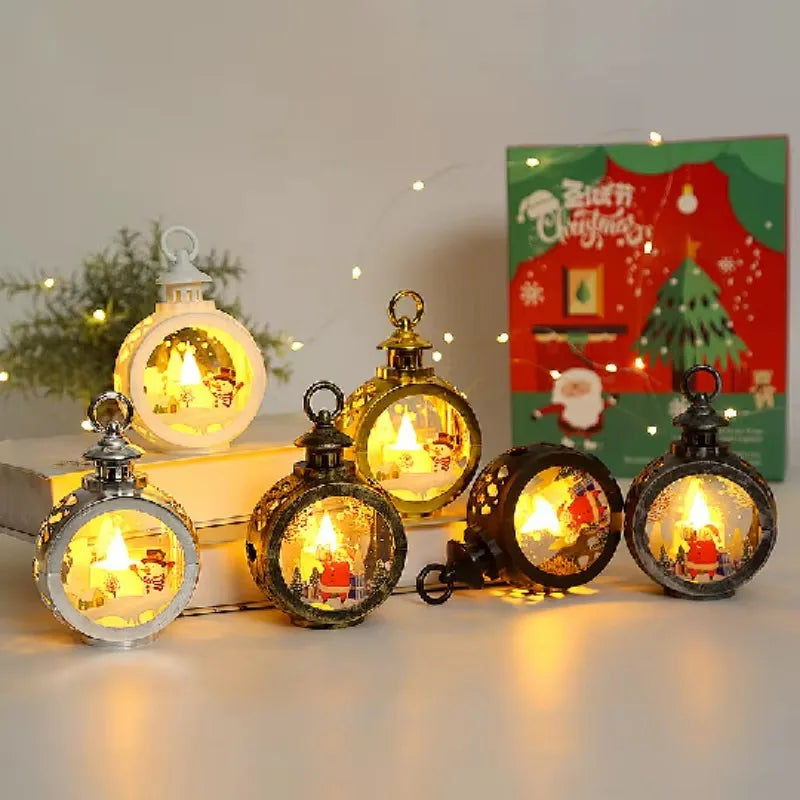 Christmas LED Candle Lantern – Santa & Snowman Edition