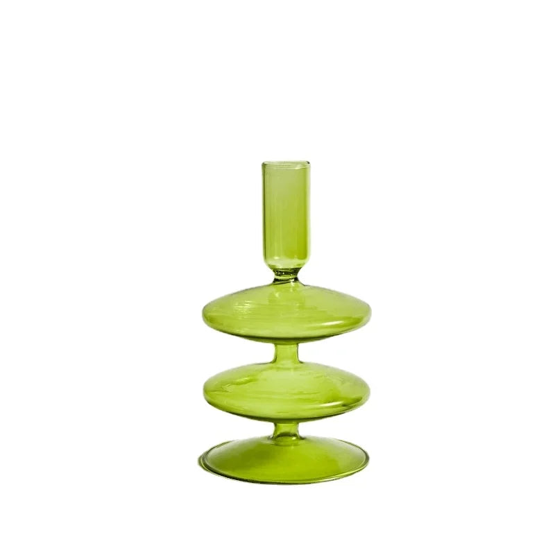 Colorful Glass Candle Holder - candletown.net