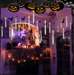 Magic Floating LED Candles with Wand Remote – 10–24 Pack