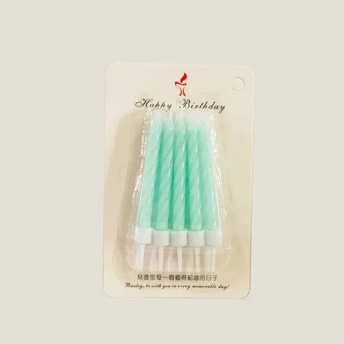 Slim Metallic Birthday Candles – Elegant Cake Topper - candletown.net