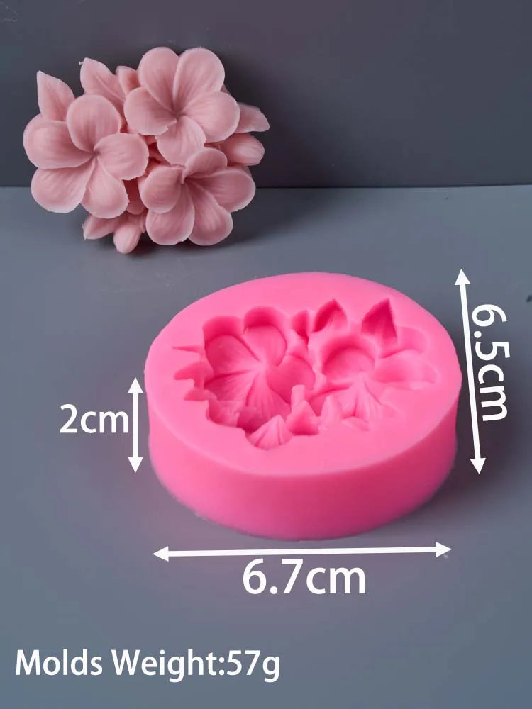 Frangipani Gardenia Flower Silicone Candle Mold