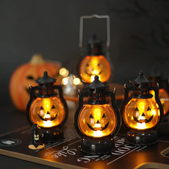LED Hanging Pumpkin Lantern – Flameless Halloween Candle Light
