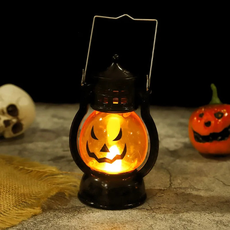 LED Halloween Pumpkin or Skull Lamp – Flameless Vintage Light