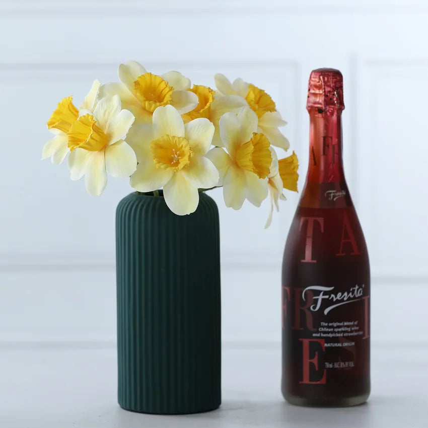 20PCS Artificial Daffodil Flowers – Real Touch Spring Blooms - candletown.net