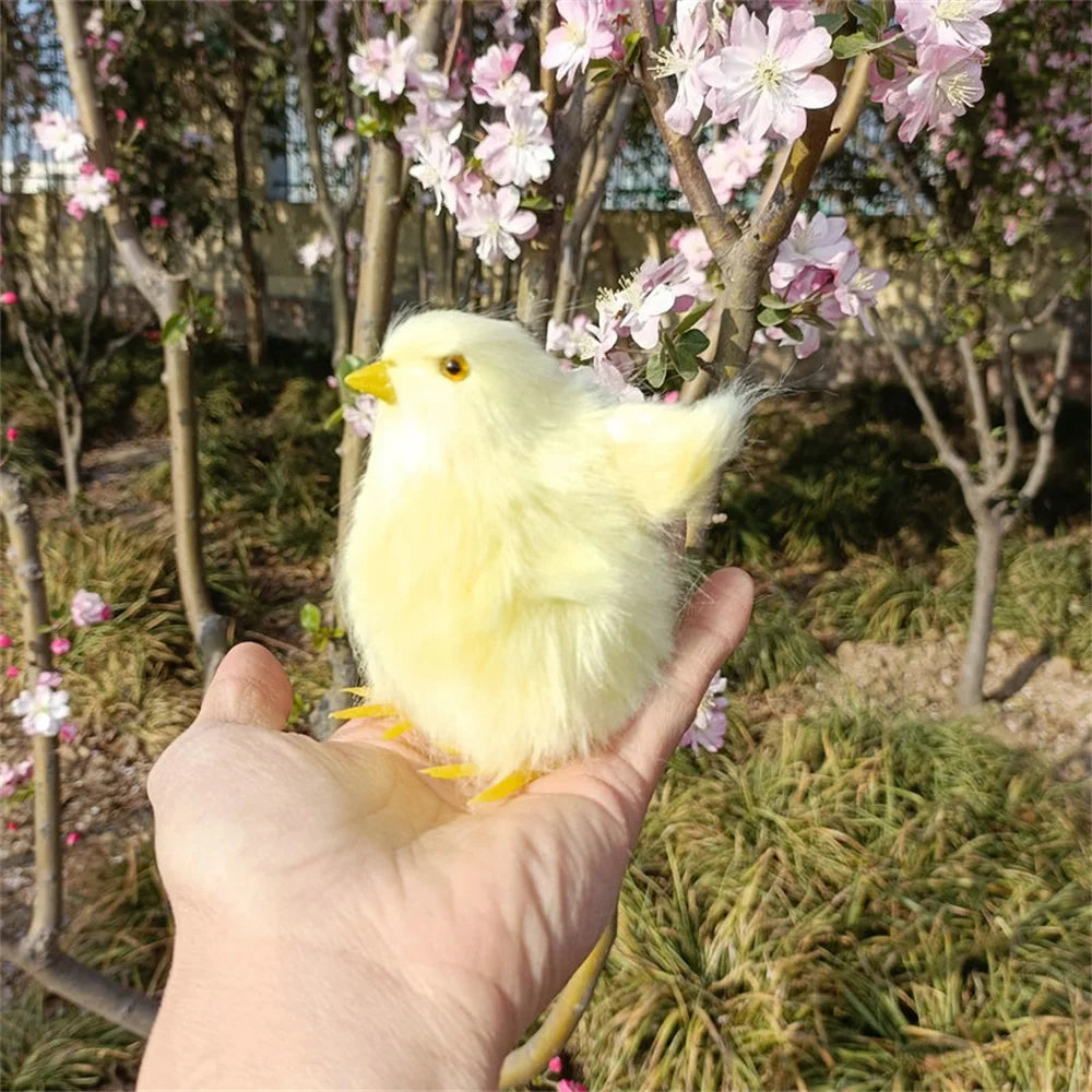 Fluffy Easter Chick Decoration – Cute & Festive Spring Ornament - candletown.net