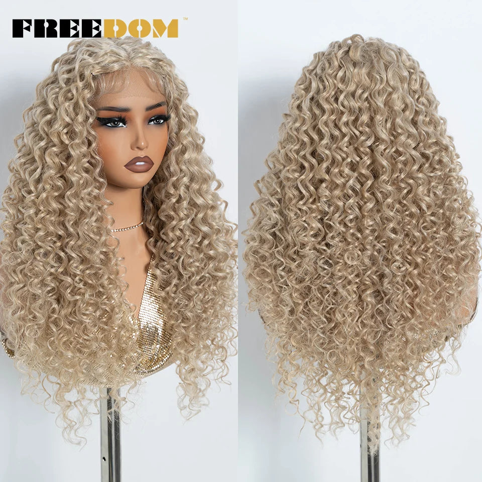 30 Inch (76 cm) Curly Lace Front Wig - candletown.net