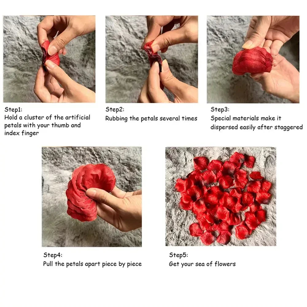 Artificial Rose Petals – Romantic Party & Table Decor