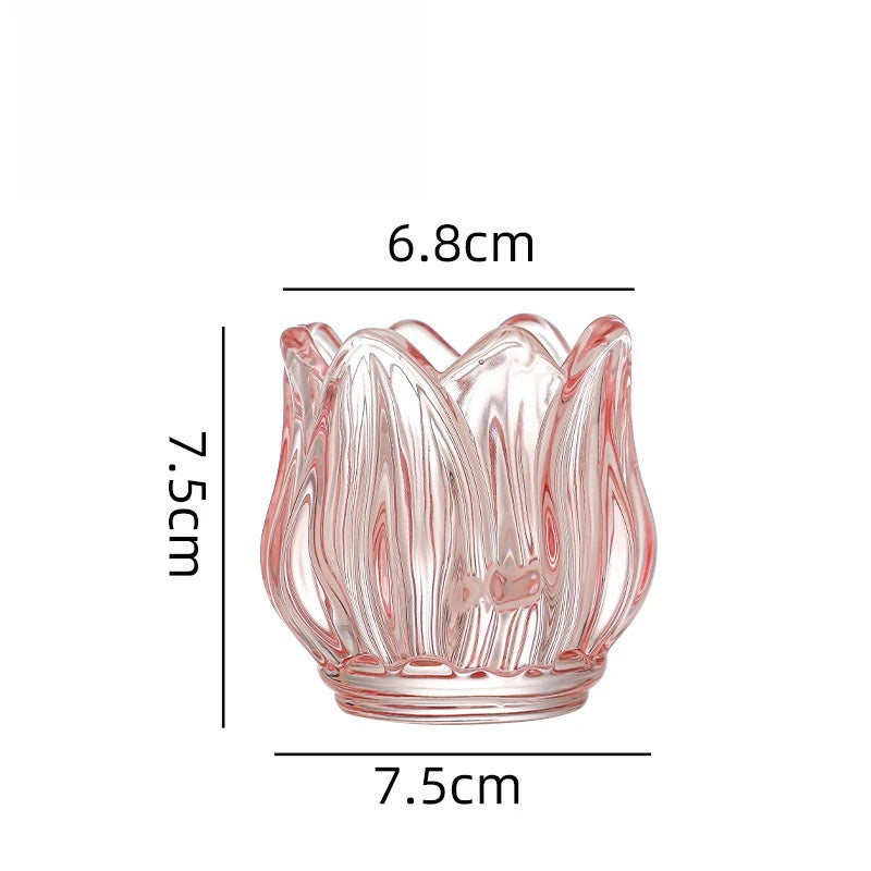 Glass Tulip Candle Holder - candletown.net