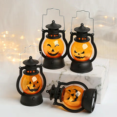 LED Hanging Pumpkin Lantern – Flameless Halloween Candle Light